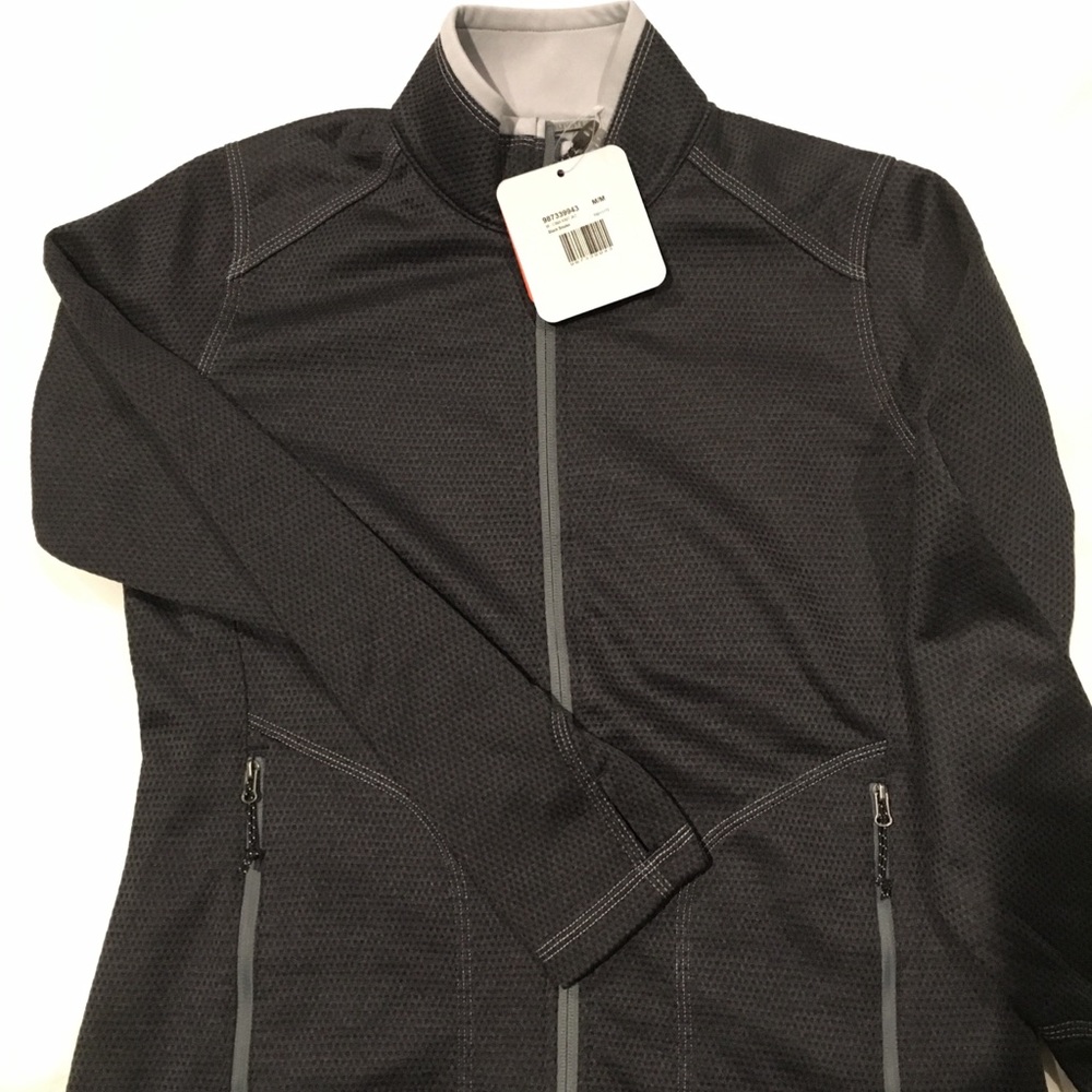 NWT - Light weight dark grey women’s zip up jacket